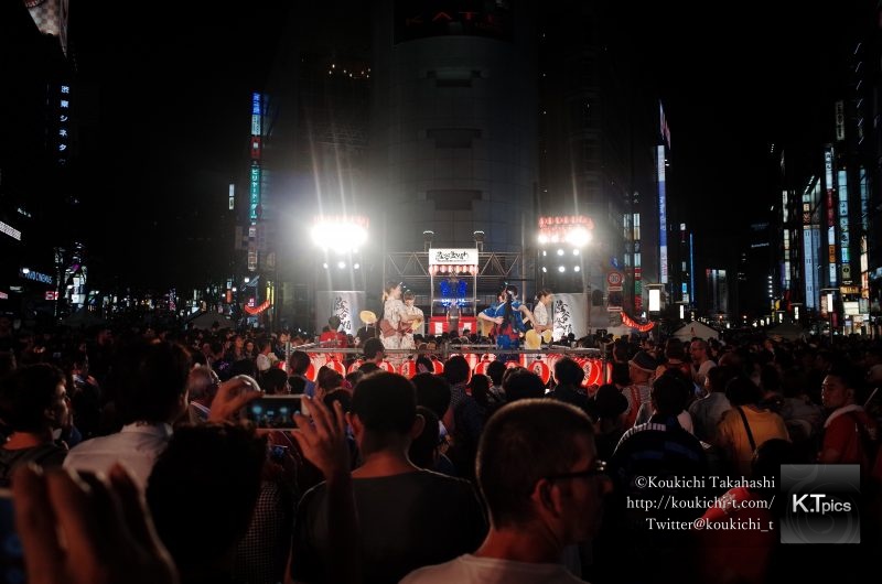 渋谷盆踊り大会の模様を撮影してきました！SHIBUYA109前で盆踊り初開催！RICOH GR フィルター：ポジフィルム調 作例