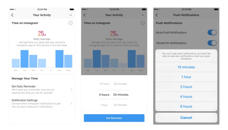 インスタグラムに利用時間表示管理の新機能「Your Activity(Usage Insights」が実装開始！時間指定でアラート通知も！Instagram新機能アップデート最新情報2018
