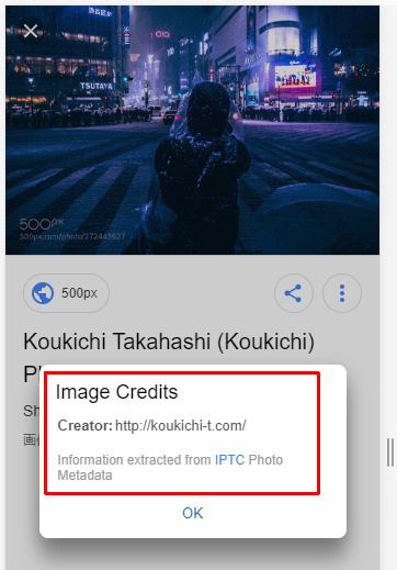 Googleイメージ検索結果の画像に著作者クレジット追加！CEPIC/IPTCと協力、写真家/カメラマン/フォトグラファーなどの著作権保護推進へ。Google最新ニュース速報
