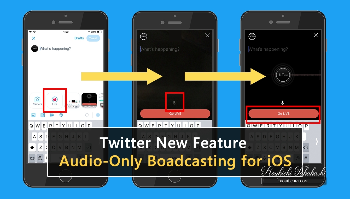 Twitter is rolling out audio-only broadcasting for iOS now!Twitter new feature/updates/changes breaking news 2018