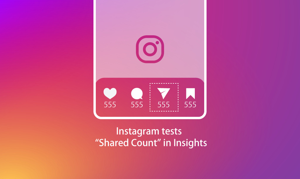 Instagram is testing "Shared Count" of your post in Insights.Instagram new feature/updates/changes 2018
