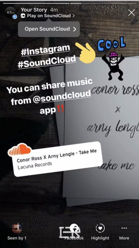 「スクショよさようなら」SoundCloudからInstagramストーリーズへ今聴いている曲のシェアが可能に！Spotifyは5月に投稿機能実装済み。インスタグラム新機能/アップデート最新情報2018