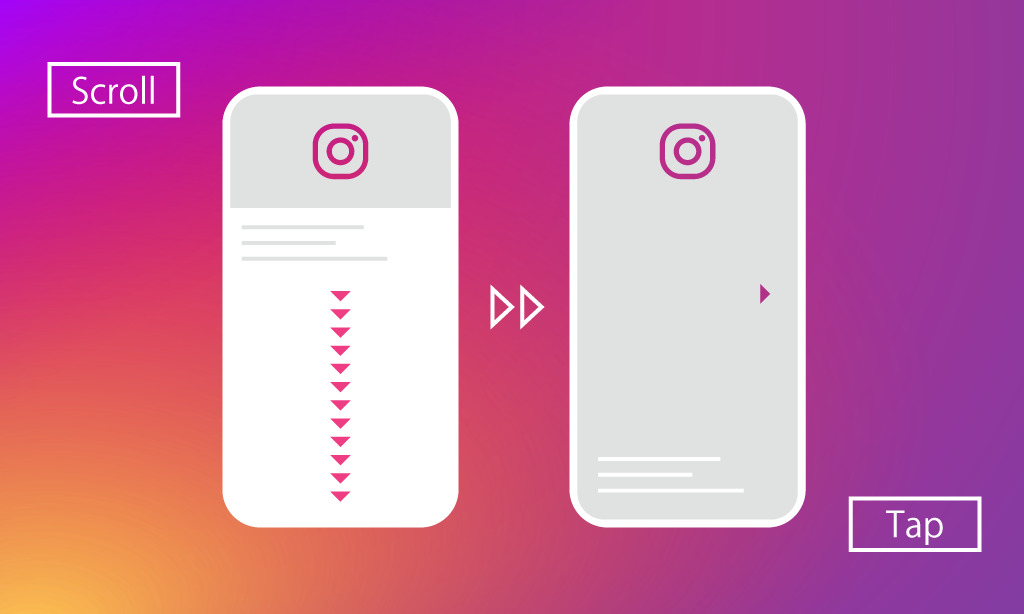 インスタグラム スクロール終了？ストーリーみたいにタップで次の投稿表示をテスト中！Instagram新機能/アップデート 2018 最新情報