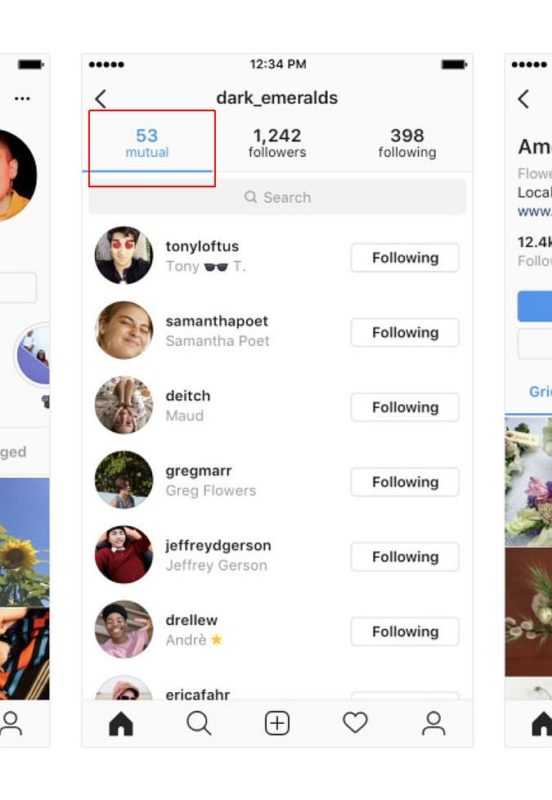 インスタグラム プロフデザイン変更テスト開始。「Mutual」繋がりの可視化、タブUI変更UX改善、。Instagram新機能/アップデート最新情報2018