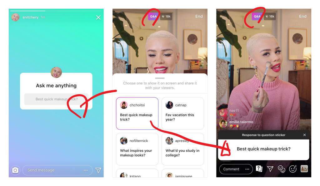 インスタグラム ライブ中に質問スタンプ呼び出し ストーリーズで質問コーナー 新機能実装開始 Instagram新機能 アップデート最新情報２０１８ ２０１９ Koukichi T