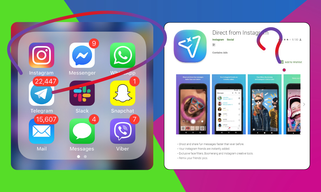 InstagramFacebook MessengerWhatsApp相互メッセージが可能に？FB傘下3アプリのチャット機能統合検討中。スタンドアローン「Direct from Instagram」どうなるの？アプリSNS最新情報2019