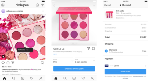 インスタ払いに進展 インスタ チェックアウト 商品サイズや色選択可能 注文 アプリ内決済で完結 出荷 配送通知も Instagramショッピング新機能 アップデート最新情報19 Koukichi T