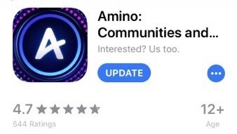 Amino changes new logo.App/Social media latest news 2019