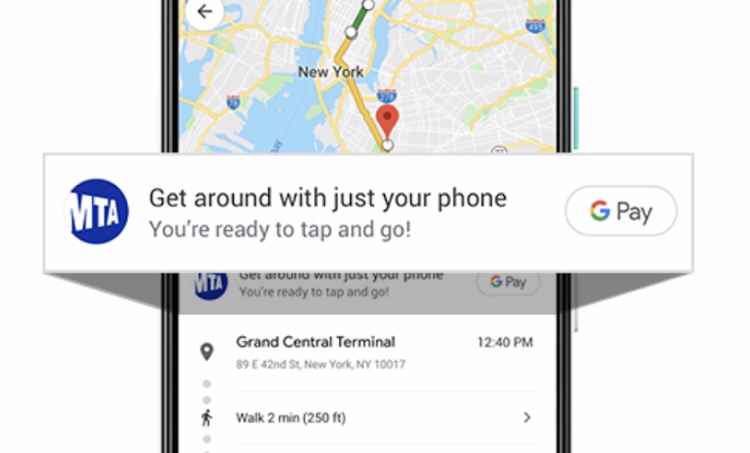 Googleアシスタントニューヨーク地下鉄の到着時刻通知、Google Payでコンタクトレス決済対応予定。メルボルン、ロンドンへも。グーグル新機能最新情報2019
