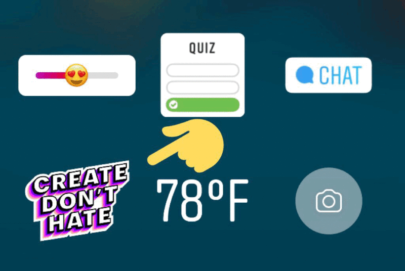 インスタストーリーズに新スタンプ「Create Don’t Hate」Instagramストーリーズ/いじめ対策関連 最新情報 2019年8月