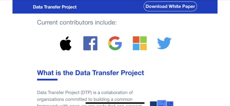 Facebook rolling out Photo and video transfer to Google photos in Ireland GAFA DTP Data Transfer Project Latest news Dec 02 2019