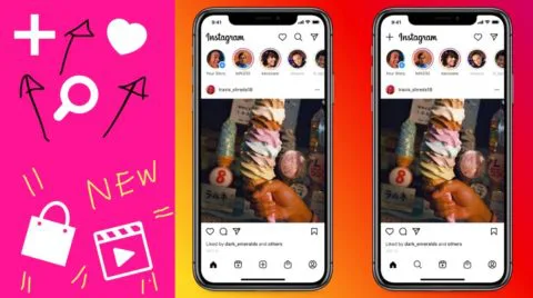 Instagram ショップとリール専用タブ追加 ホームデザイン変更テスト開始 いいね通知 検索発見 投稿ボタン上に移動 インスタグラム最新ニュース 年9月 Koukichi T