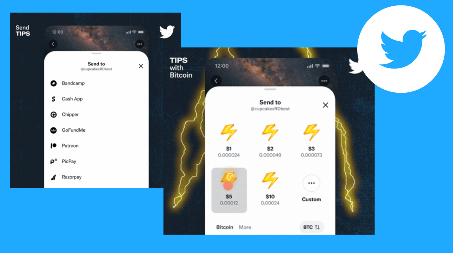 Twitter投げ銭機能「Tips」全ユーザーへ公開開始！ビットコインでのチップ送信機能も。ツイッター新機能アップデート 最新ニュース 2021年9月  - Koukichi_T